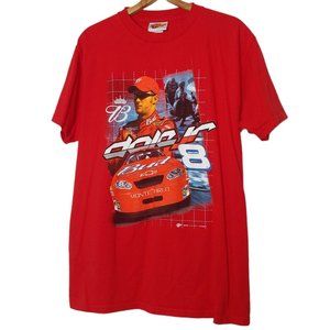 NASCAR Dale Jr Bud Racing Winners Circle Men Large T Shirt Red Monte Carlo #8